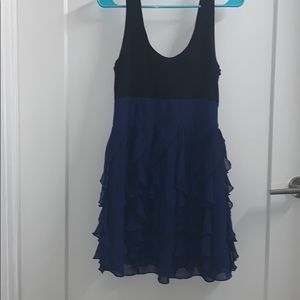 Black and blue express dress